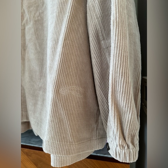 Klee Klee Cotton Corduroy Beige Shirt Jacket Size 2 - Picture 4 of 5